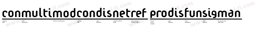 concept regul字体转换